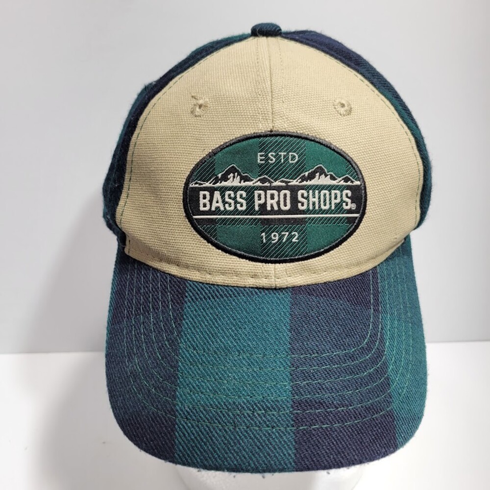 Bass Pro Shops Snapback Hat One Size Green Adult Trucker Fishing Cap